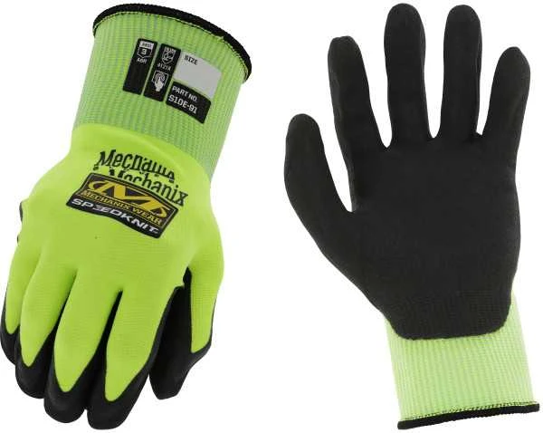 Mechanix SpeedKnit darbo pirštinės, ryškiai žalios