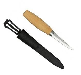 Medžio drožinėjimo peilis Morakniv® 106, tiesus, geležtė 82x2,7mm. Laminuotas plienas, beržinė rankena