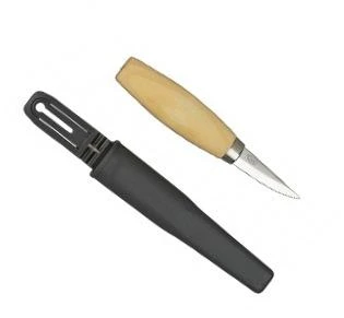 Medžio drožinėjimo peilis Morakniv® 120, tiesus, geležtė 60x2,7mm. Laminuotas plienas, beržinė rankena
