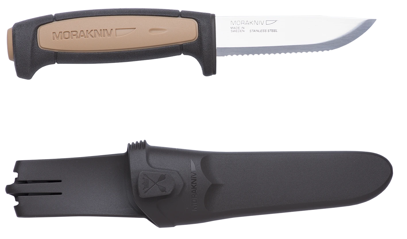 Peilis MORAKNIV® PRO ROPE, dantyta nerūdijančio plieno geležtė 91x2 mm
