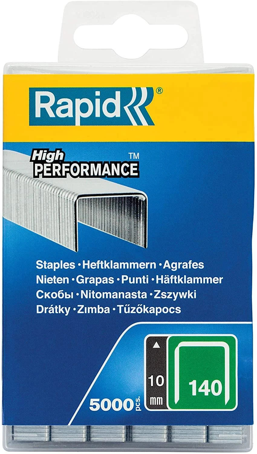 Rapid Kabės Nr140 10mm 5000 vnt plastikinė dėžutė