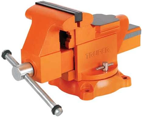 Šaltkalvio spaustuvai, HEAVY DUTY 150mm 24,2kg. 360° pasukamas. Keičiamos lūpos Truper®