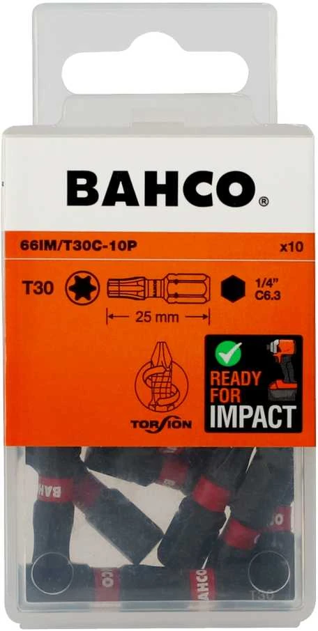 Smūginiai antgaliai Bahco 66IM T30 25mm , 10vnt blisteris