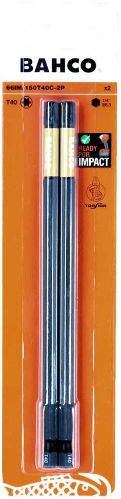 Smūginiai antgaliai Bahco 66IM T40 150mm , 2vnt blisteris