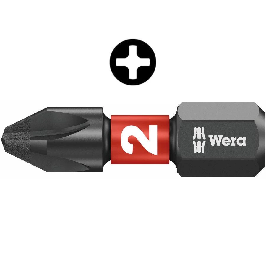 Atsuktuvo antgalis WERA 851/1 IMP DC PH2x25, 10vnt.