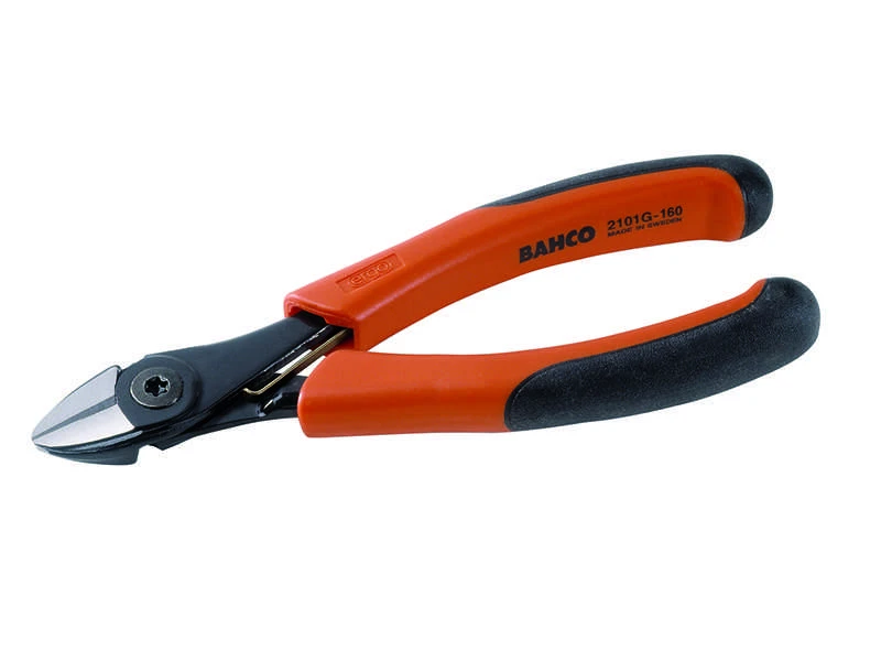 Šoninio kirpimo replės 180mm Ergo ypač kietai vielai iki 4 mm. Bahco