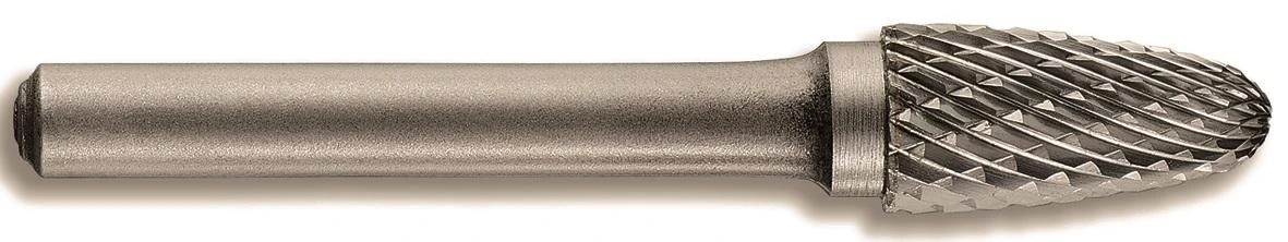 Tivoly Kietmetalinė freza. Konusinė-užapvalinta forma Ø8mm, kotelis 6mm (plastikinė dėžutė)