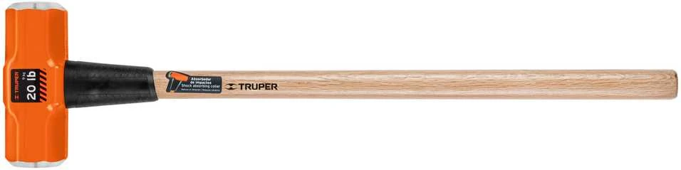 Truper Plaktukas-kūjis aštuonkampe dviguba galva 9000g, medinis kotas 91cm