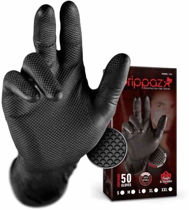 Pirštinės vienk. nitrilinės GRIPPAZ246 "XL" dydis 50vnt.