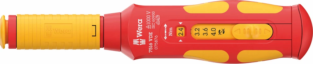 Dinamometrinis atsuktuvas WERA VDE 7516 2,4-4,0Nm