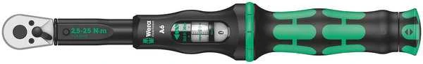 Dinamometrinis raktas Wera Click-Torque A 6; 1/4''; 2,5-25 Nm