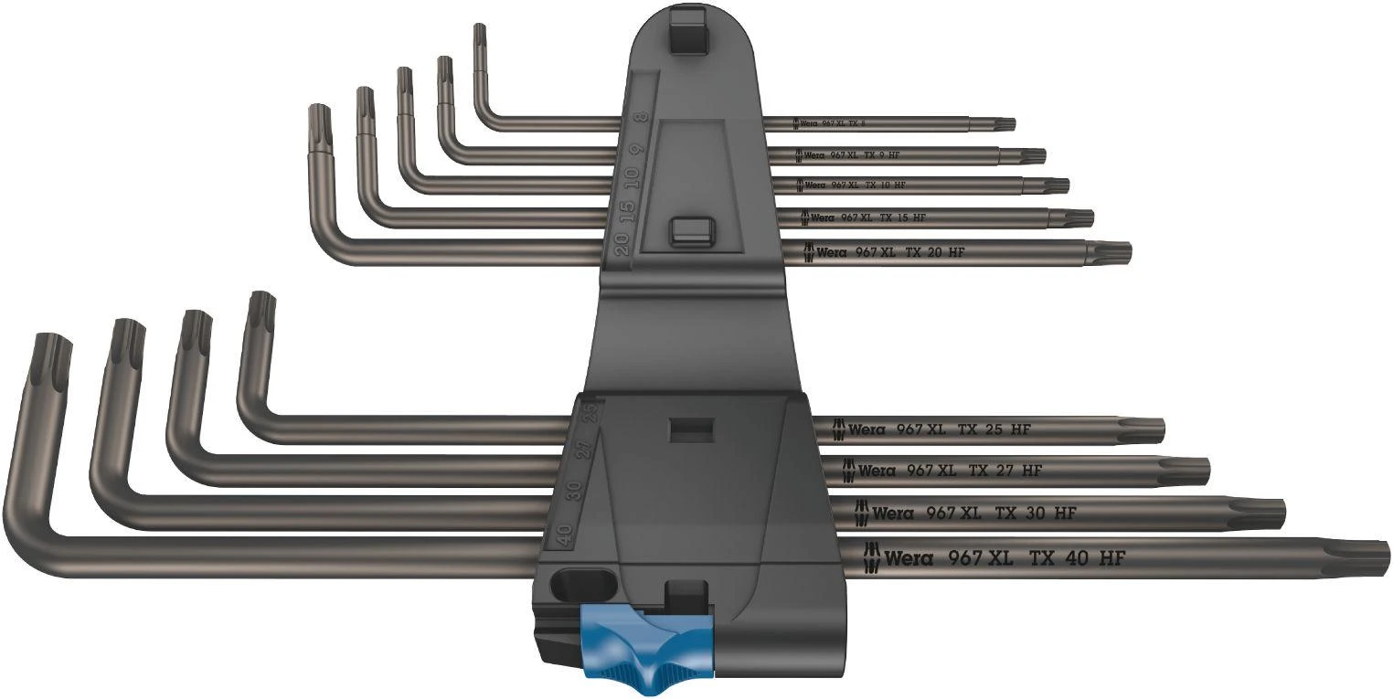 L-raktų komplektas TX8-40 XL Holding-Function, Wera