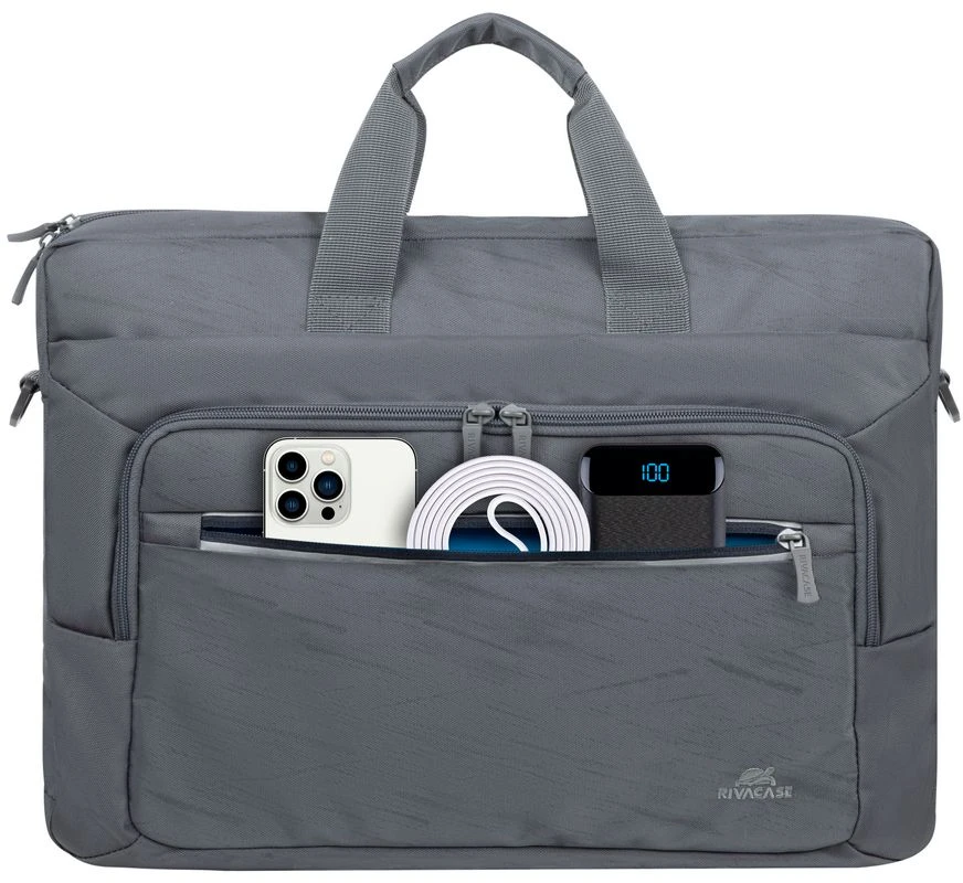 Dėklas RIVACASE 7531 pilkas Alpendorf-ECO Nešiojamas kompiuteris bag 15.6-16"