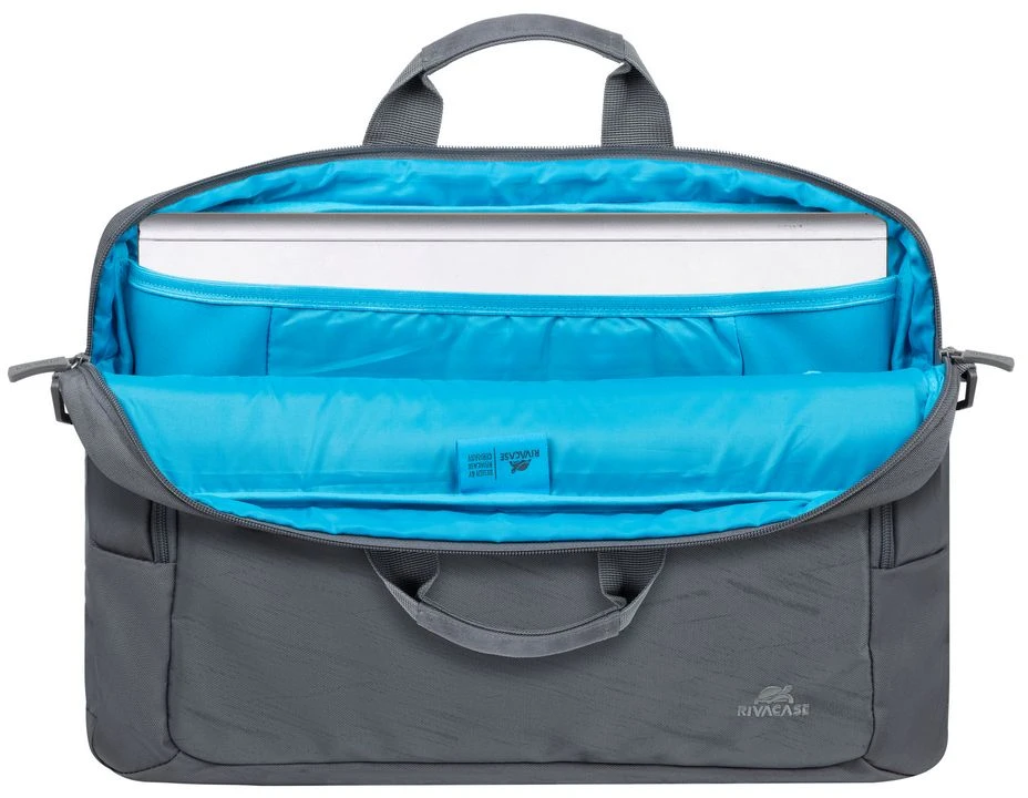 Dėklas RIVACASE 7531 pilkas Alpendorf-ECO Nešiojamas kompiuteris bag 15.6-16"