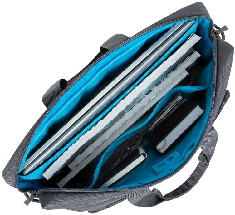 Dėklas RIVACASE 7531 pilkas Alpendorf-ECO Nešiojamas kompiuteris bag 15.6-16"