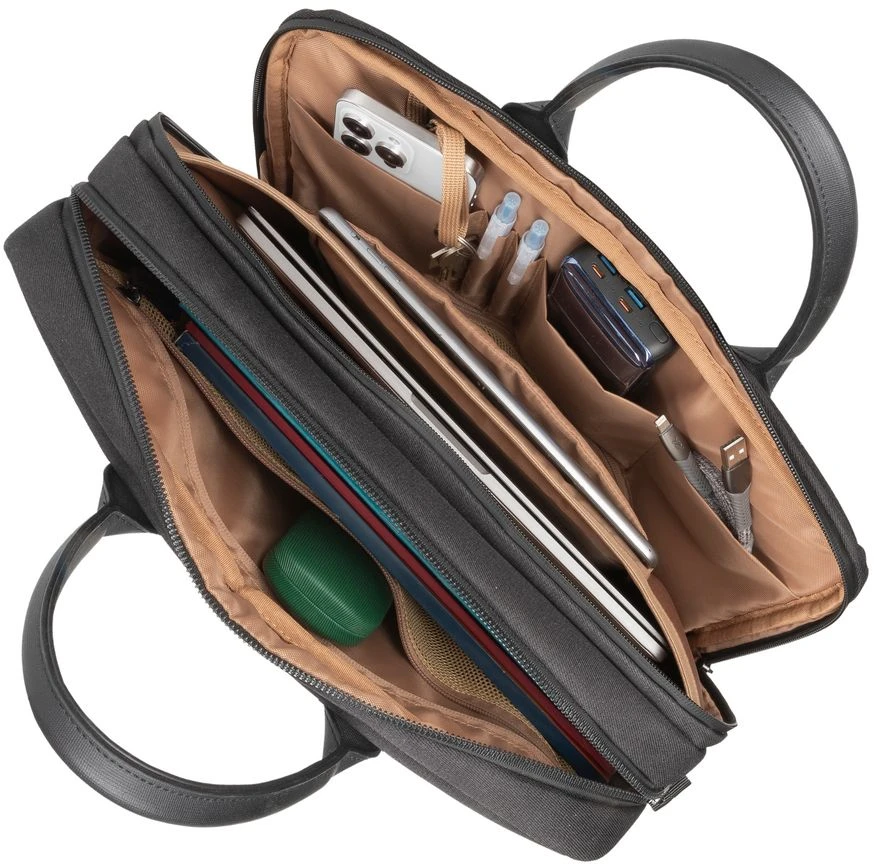 Dėklas RIVACASE 8134 juodas Clark-ECO Nešiojamas kompiuteris 15.6" Bag