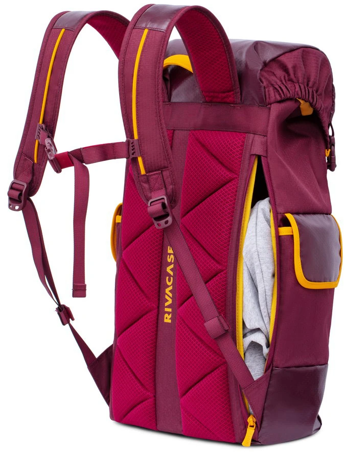 Rivacase Kensington Notebook Backpack 5361 Tinka iki 17.3 ", Backpack for laptop, Burgundy Raudona