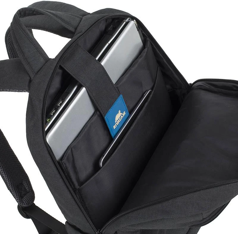 Rivacase CANVAS 7560 kuprinė nešiojamam kompiuteriui iki 15.6" (juoda)