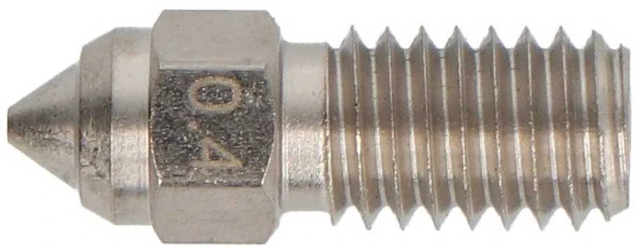Grūdinto plieno 0.4 mm spausdintuvo antgalis