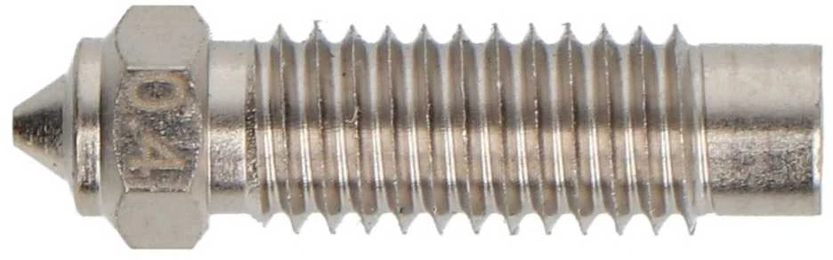 Grūdinto plieno antgalis 0.4 mm 3D spausdintuvams