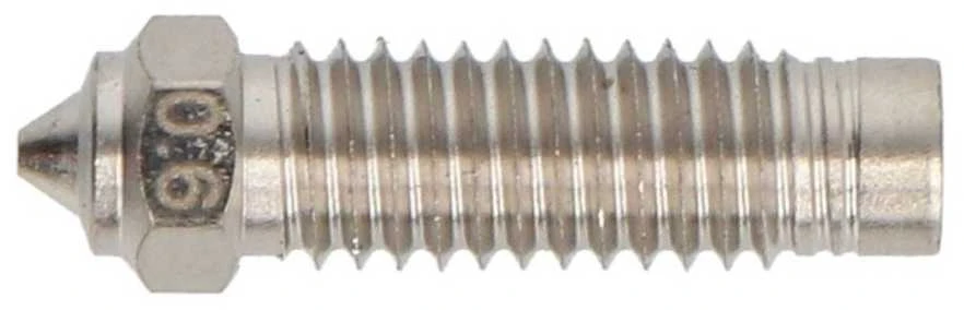 Grūdinto plieno 0.6 mm antgalis su dydžio žymėjimu