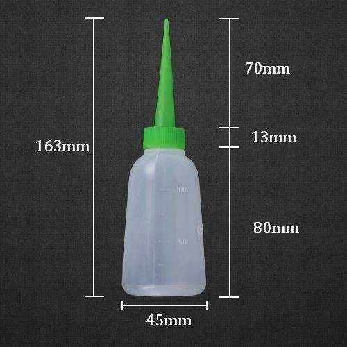 Oem 100 ml buteliukas su aplikatoriumi - talpykla skysčiams dozuoti