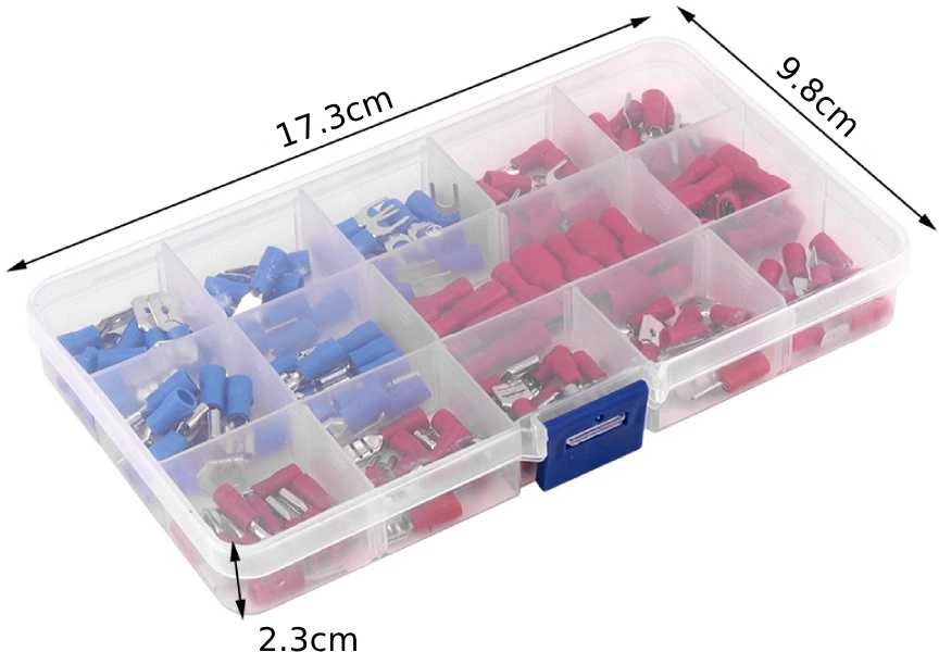 Oem 100 vnt, rinkinys - Cilindrinė moteriška kištukinė jungtis 1.5 mm2 - izoliuota