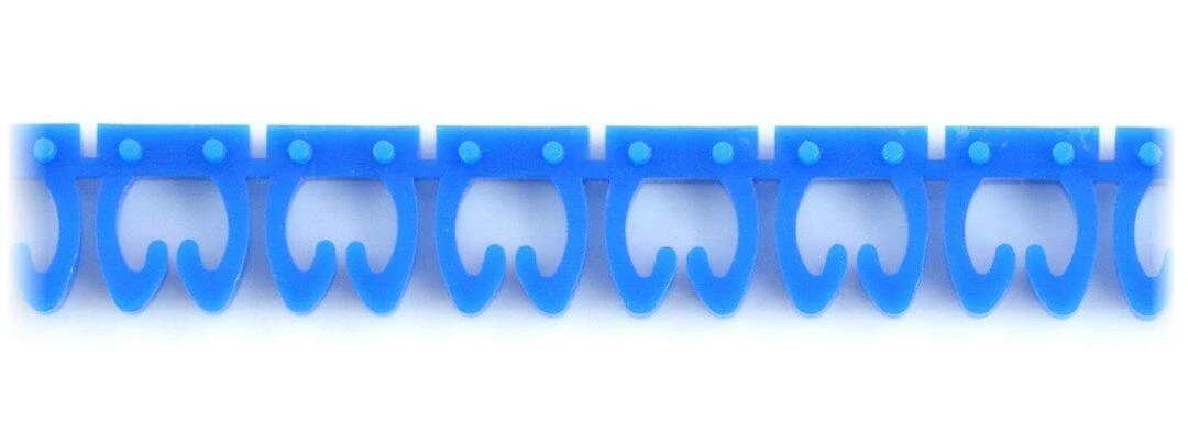Mėlyna plastikinė žymėjimo juosta