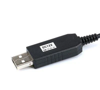 USB į DC 12V įtampos keitiklis su jungtimi