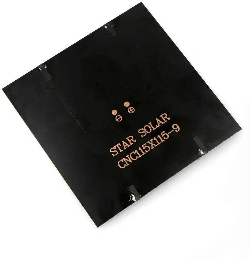 Oem 1.2W / 9V saulės panelė 115x115x3mm