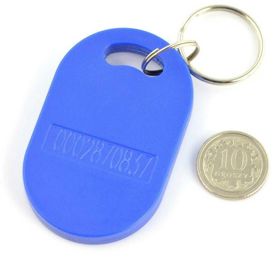 Mėlynas RFID pakabukas su ID numeriu
