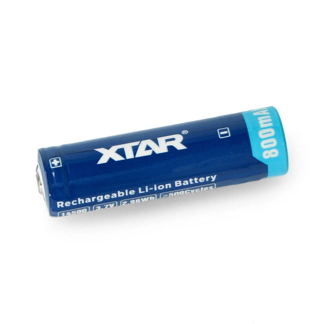 Xtar 14500 akumuliatorius, mėlynas 800mAh korpusas