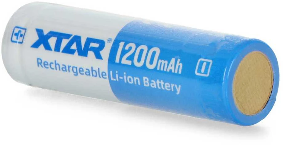 Xtar 1200mAh 3,6V 14500 AA akumuliatorius su PCB