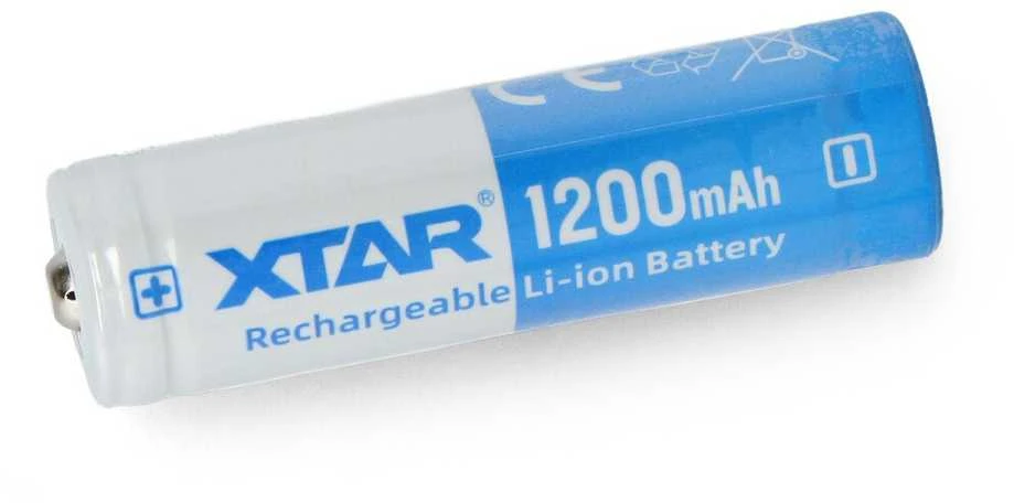 Xtar 14500 1200mAh akumuliatorius, mėlynas