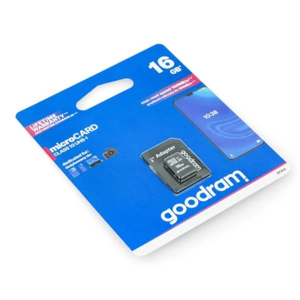 Swirl® GoodRam Atminties kortelė MICRO CARD cl 10 UHS I, 16GB + adapteris