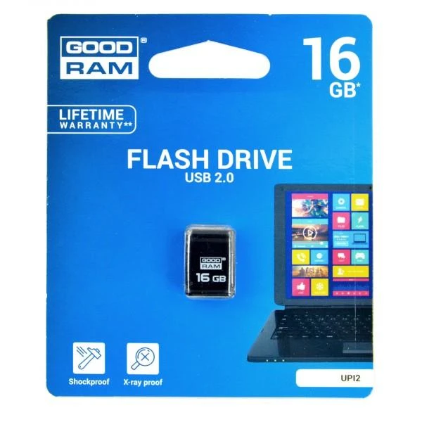 GOODRAM 16GB UPI2 Juodas USB 2.0