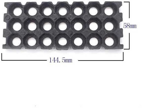 Oem 18650 akumuliatoriaus konteineris - 7x3 korpusas - akumuliatoriaus krepšelis