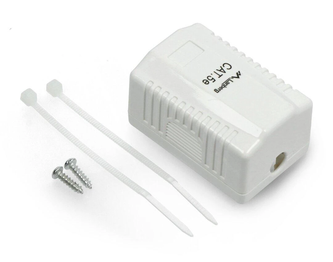 LANBERG OU5-0001-W UTP Data Box 1 prievado RJ45 neekranuotas kat. 5E