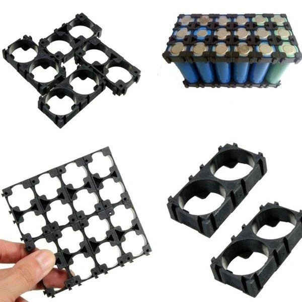Oem 1x2 plastikinis laikiklis Li-Ion 18650 akumuliatorių pakavimui - 2 vnt