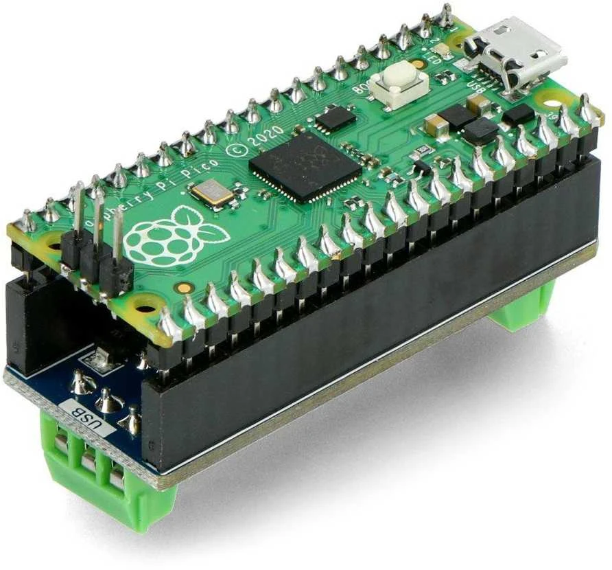 Raspberry Pi Pico su prijungtu SP3232EEN RS232 moduliu