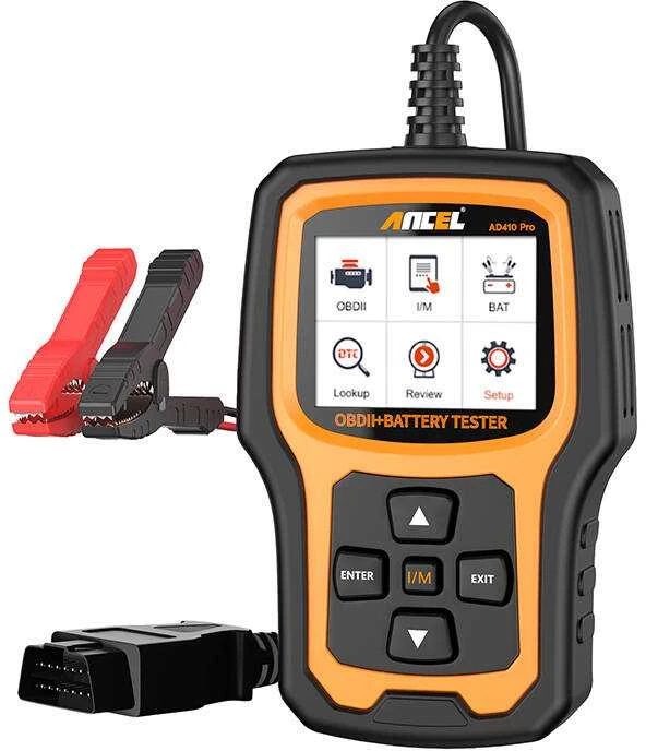 Ancel AD410 PRO diagnostikos skaitytuvas su meniu ekranu