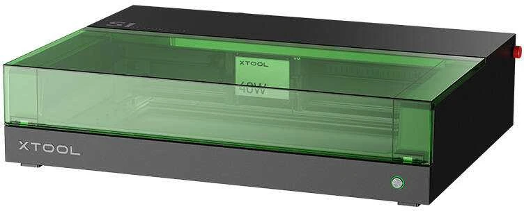 xTool S1 40W staklės su žaliu apsauginiu dangčiu