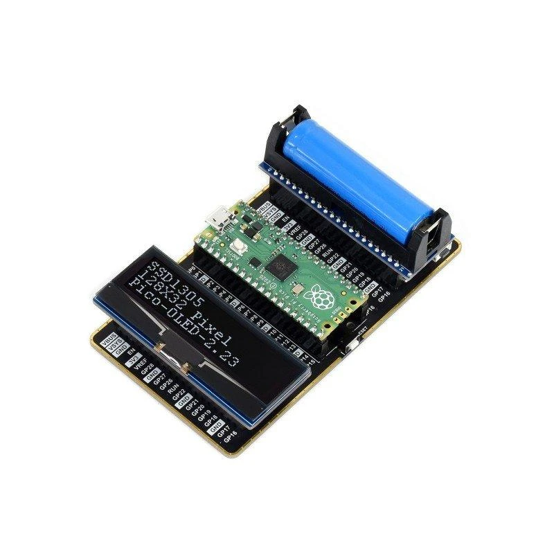 OLED ekranas su Raspberry Pi Pico adapteriu