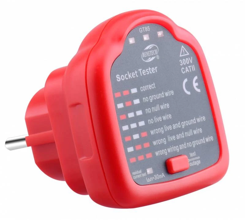 230 V RCD lizdo testeris - Benetech GT85
