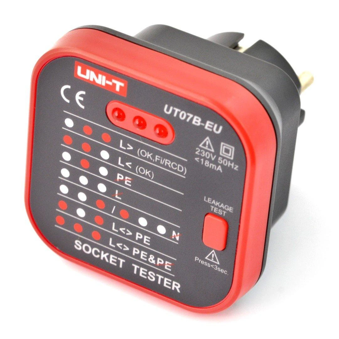 230V RCD lizdo testeris UNI-T UT07B-EU