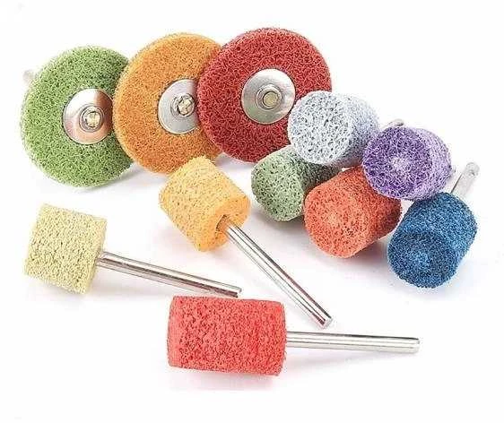 Oem 240# nailono pluošto poliravimo diskas - geltonas - 3 mm abrazyvinė galvutė