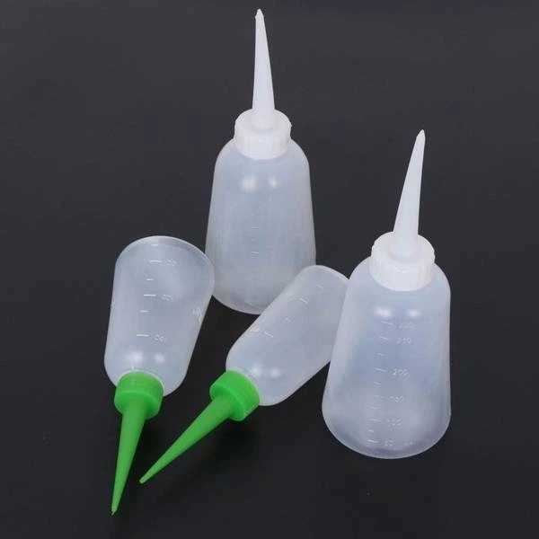 250 ml dozavimo buteliukai su smailiu antgaliu