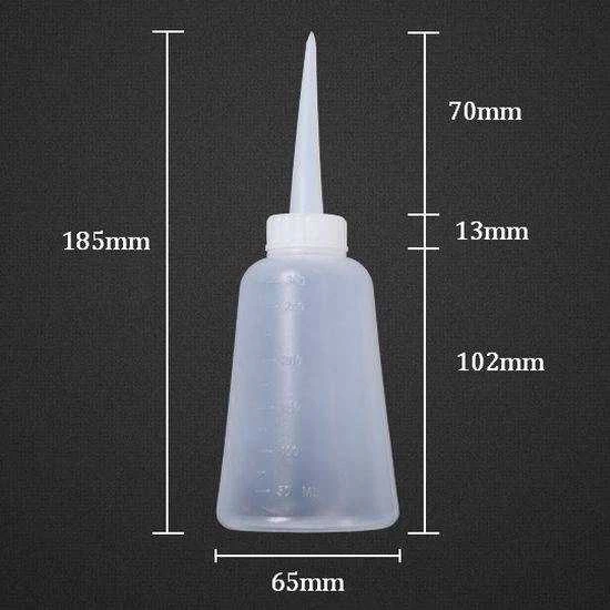 Oem 250 ml buteliukas su aplikatoriumi - talpykla skysčiams dozuoti