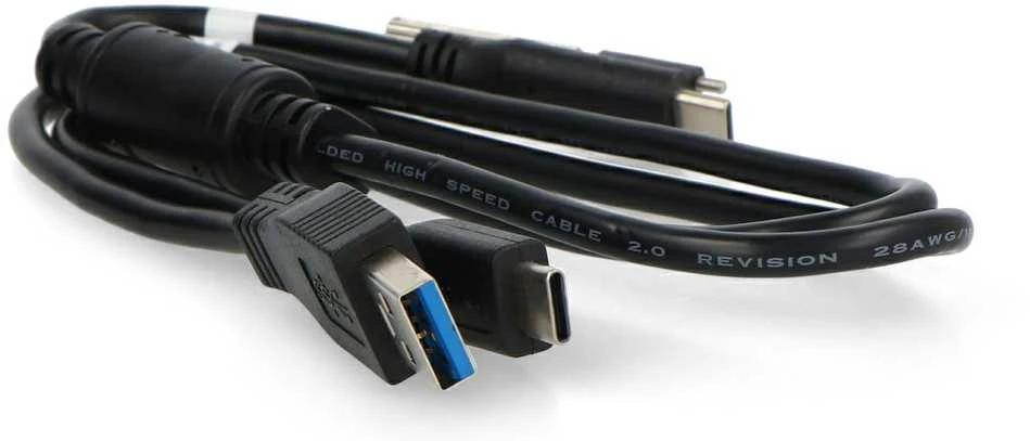 Revopoint skenerio laidas su USB C ir USB A jungtimis