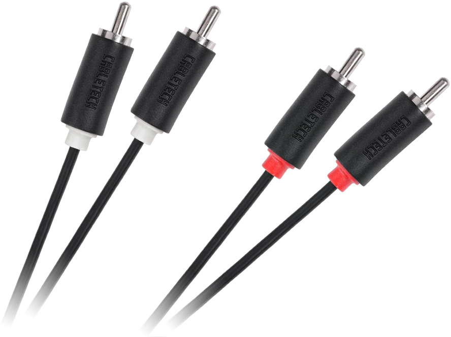 2RCA-2RCA kabelio jungtys su spalvotu žymėjimu
